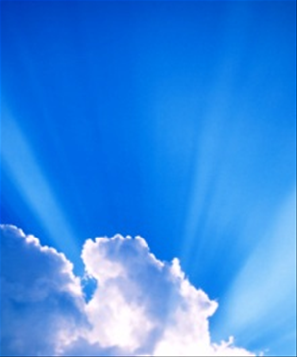 sun behind cloud sky